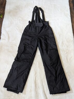 Women’s Black Snow Bib Pants with Adjustable Straps